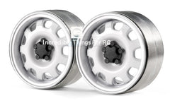 GRC 1.9 Metal Beadlock Wheel G10 (2) White