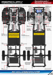 Killerbody MERCURY Chassis Kit Fit for #KB/48601 1/10 Toyota Land Cruiser 70 Hard Body