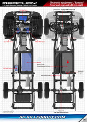 Killerbody MERCURY Chassis Kit Fit for #KB/48601 1/10 Toyota Land Cruiser 70 Hard Body