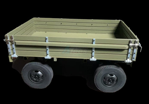 King Kong RC 1/10 CNC Aluminum Frame with Wooden Cargo Bed Trailer Kit