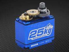 Power HD HV Waterproof Digital Servo 25kg / 347.2oz / 0.14s @7.4V Full Metal Case for 1/10 Crawler & Buggy