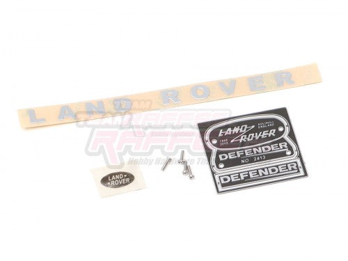 Team Raffee Co. 1/10 Metal Defender Logo for D90/D110 Black for TRC-D110