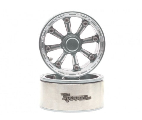 EGemini™ 1.9 High Mass Beadlock Aluminum Wheels Spoke-6 TYPE E (2) Silver