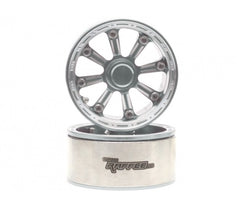 EGemini™ 1.9 High Mass Beadlock Aluminum Wheels Spoke-6 TYPE E (2) Silver