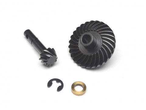 Heavy Duty Bevel Helical Gear Set 27T/10T for Scale PHAT Axle D90/D110 Black