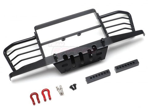 Metal Front Bumper w/ Towing Hooks For D90 D110 TRX4 Defender for Boom Racing D90/D110 Chassis