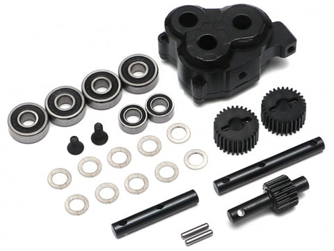 BRX Anti Torque Twist Transfer Case w/ HD Gears for TRC D110 D90 Defender for Boom Racing D90/D110 Chassis