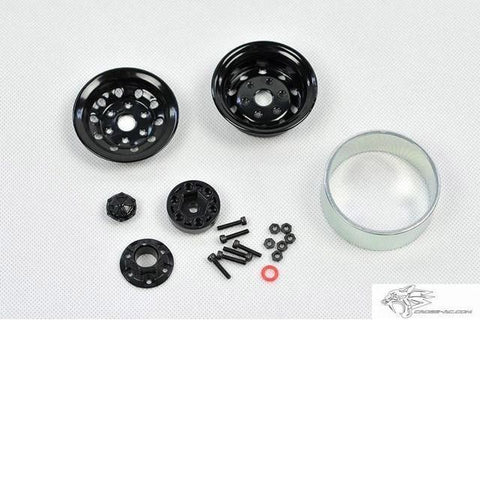 Steel Beadlock Wheels Without Tyres 1.9 Pair