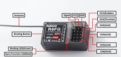 Radiolink 2.4G 6-ch gyro integrated receiver R6FG V2