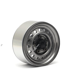 1.55" 16-Hole Classic Steelie Reversible Beadlock Wheels (F&R) w/ XT504 Hubs (4) Gun Metal