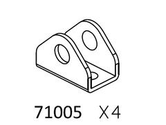 Cross-RC suspension link mount brackets