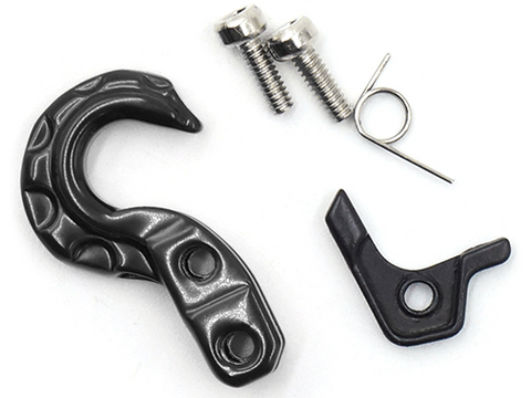 1/10 RC Rock Crawler Scale Spring Loaded Metal Hook Black