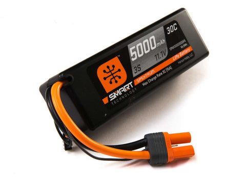 Spektrum Smart 5000mah 3S 11.1V LiPo 30C; Hardcase, IC5