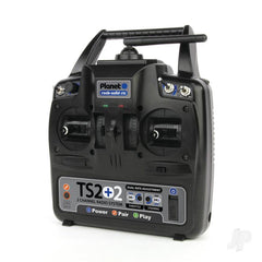 Planet TS2+2 2.4GHz 2-Channel Stick Transmitter with 2 Aux Channels with 6-ch Rx