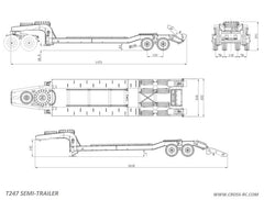 Cross-RC T247 Transporter Trailer For The BC8 Mammoth