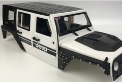 Jeep Wrangler Custom Fender Flare Set For 4 Door 1/10 Scale (313mm Wheelbase)