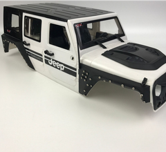 Jeep Wrangler Custom Fender Flare Set For 4 Door 1/10 Scale (313mm Wheelbase)