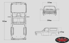 RC4WD Chevrolet Blazer Hard Body Complete Set.