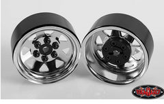 RC4WD 6 Lug Wagon 1.9" Steel Stamped Beadlock Wheels (Chrome)