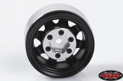 RC4WD Stamped Steel 1.55" Stock Black Beadlock Wheels x4