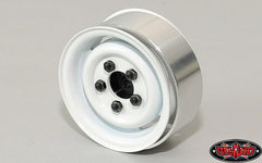 RC4WD 1.55" Landies Vintage Stamped Steel Beadlock Wheels (White) X4