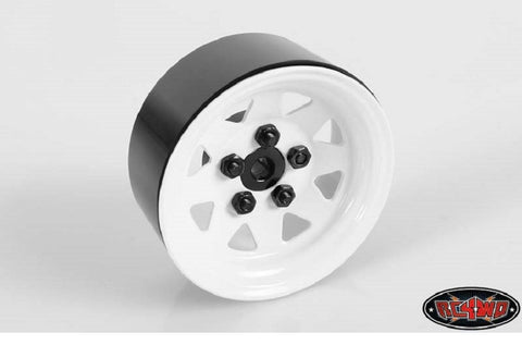 RC4WD Lug Wagon 1.9" Steel Stamped Beadlock Wheels (White) x4