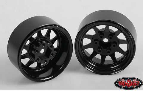 RC4WD OEM Stamped Steel 1.9" Beadlock Wheels (Black)