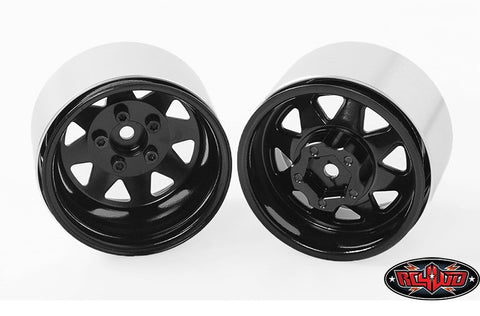 RC4WD 5 Lug Deep Dish Wagon 1.9" Steel Stamped Beadlock Wheels (Black)