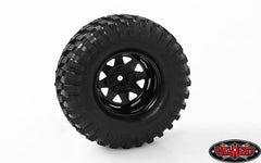 RC4WD 5 Lug Deep Dish Wagon 1.9" Steel Stamped Beadlock Wheels (Black)