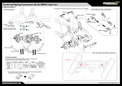 Boom Racing Front Leaf Spring Conversion Kit for BRX01