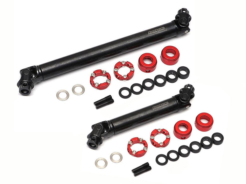 Boom Racing Complete BADASS™ HD Steel Center Drive Shaft Set for BRX01 [Recon G6 Certified] for BRX01