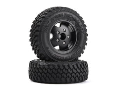 1.9 Alloy Beadlock Wheels for TRX4 Defender & TRC Rover SUV First Gen Black (Pair)