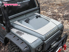 Traxxas TRX-4 Stainless Steel Front Hood Diamond Plate Pack