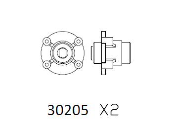 PG4 Axle Crown Gear Hub All Versions