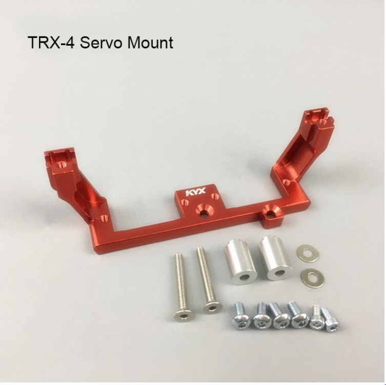 Traxxas TRX-4 Diff Lock Servo Mount (Red)