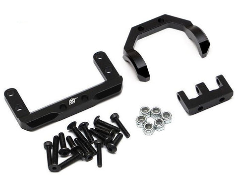 Axial SCX10 II AR44 Axle Mounted Servo Conversion Kit w/ 4-Link Truss Black