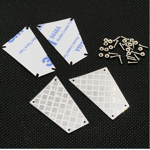 Traxxas TRX-4 Stainless Steel Rear Diamond Side Plate