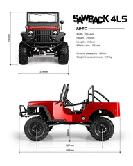 Gmade 1/10 GS01 Sawback 4LS Scale Crawler Kit