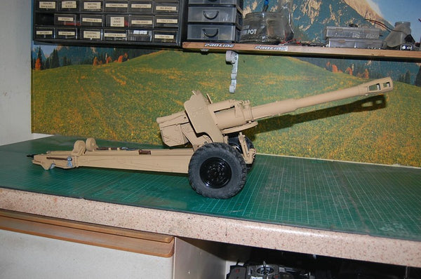 1/12 Scale 152mm Howitzer towed gun (D-20) model kit – Greens Models