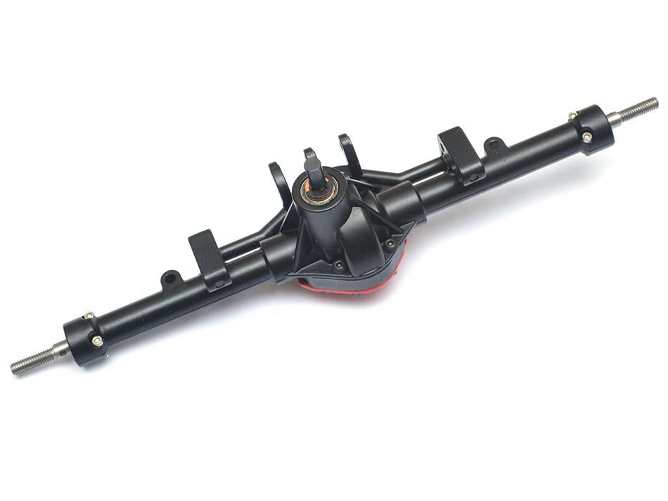 Plain Solid Rear Axle Complete Assembled Scale PHAT Rear Axle Version 2 for D90/D110 Red ...