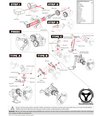 Yeah Racing X Working Steering Wheel For 1:10 Touring Drift Crawler/Scaler