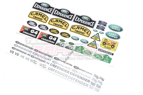 Land Rover Defender D90/110 Camel Water Transfer Decals B for RC4WD Gelande II D90/D110