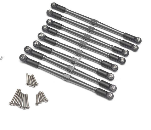 Axial SCX10 II Aluminium Front+Rear Rod Link With Plastic Ends (For 315MM Wheelbase)