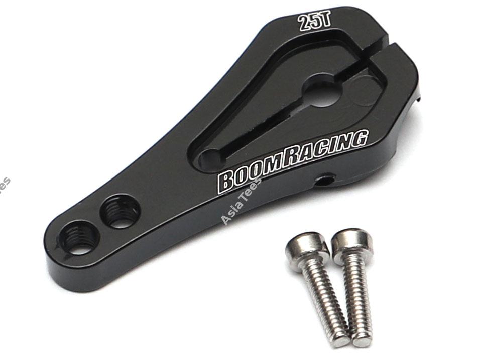 Boom Racing Aluminum Long Low Profile Servo Horn 25T Black for Boom Racing BRX01