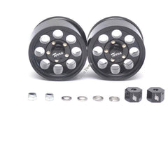 Classic 8-Hole Aluminum Beadlock Wheels w/ 3mm Wideners (2) Black