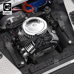1/10 Vintage V8 Scale Engine w/ Radiator Motor Cooling Fan Air Filter
