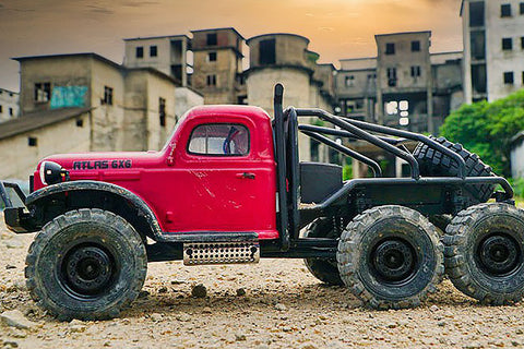 ROC Hobby 1/18 Atlas 6X6 RTR Scale Crawler (Red)