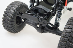 Plastic Front Rear Bumper w/ Heavy Duty Shackle w/ LED Set For Axial SCX10